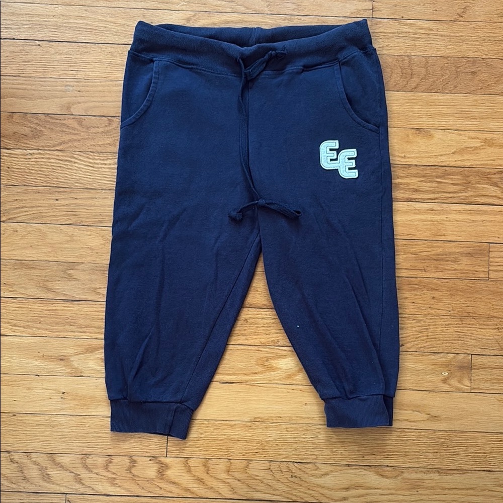 Women’s Navy Short Sweatpants with Logo